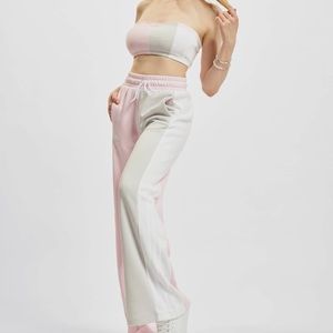 French Terry Wide Leg Adidas Pants